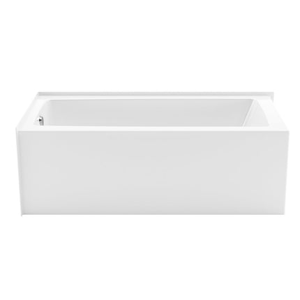Mackenzie Corner 6030 AcrylX Corner Left-Hand Drain Bathtub in White - Plumbing Market