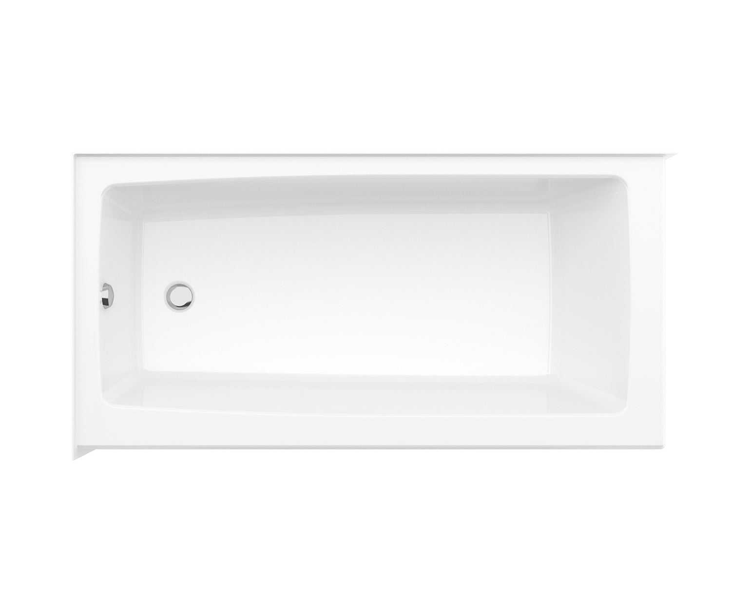 Mackenzie Corner 6030 AFR AcrylX Corner Left-Hand Drain Bathtub in White - Plumbing Market