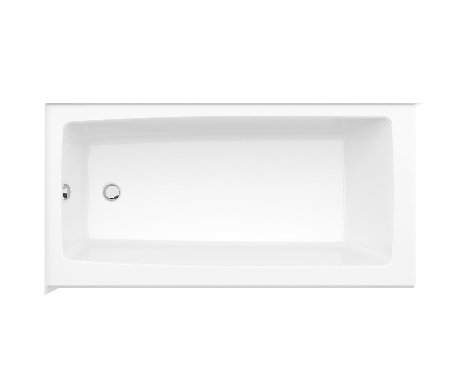 Mackenzie Corner 6032 AcrylX Corner Left-Hand Drain Bathtub in White - Plumbing Market