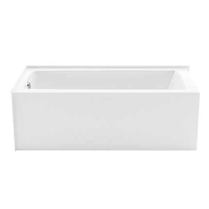Mackenzie Corner 6032 AFR AcrylX Corner Left-Hand Drain Bathtub in White - Plumbing Market