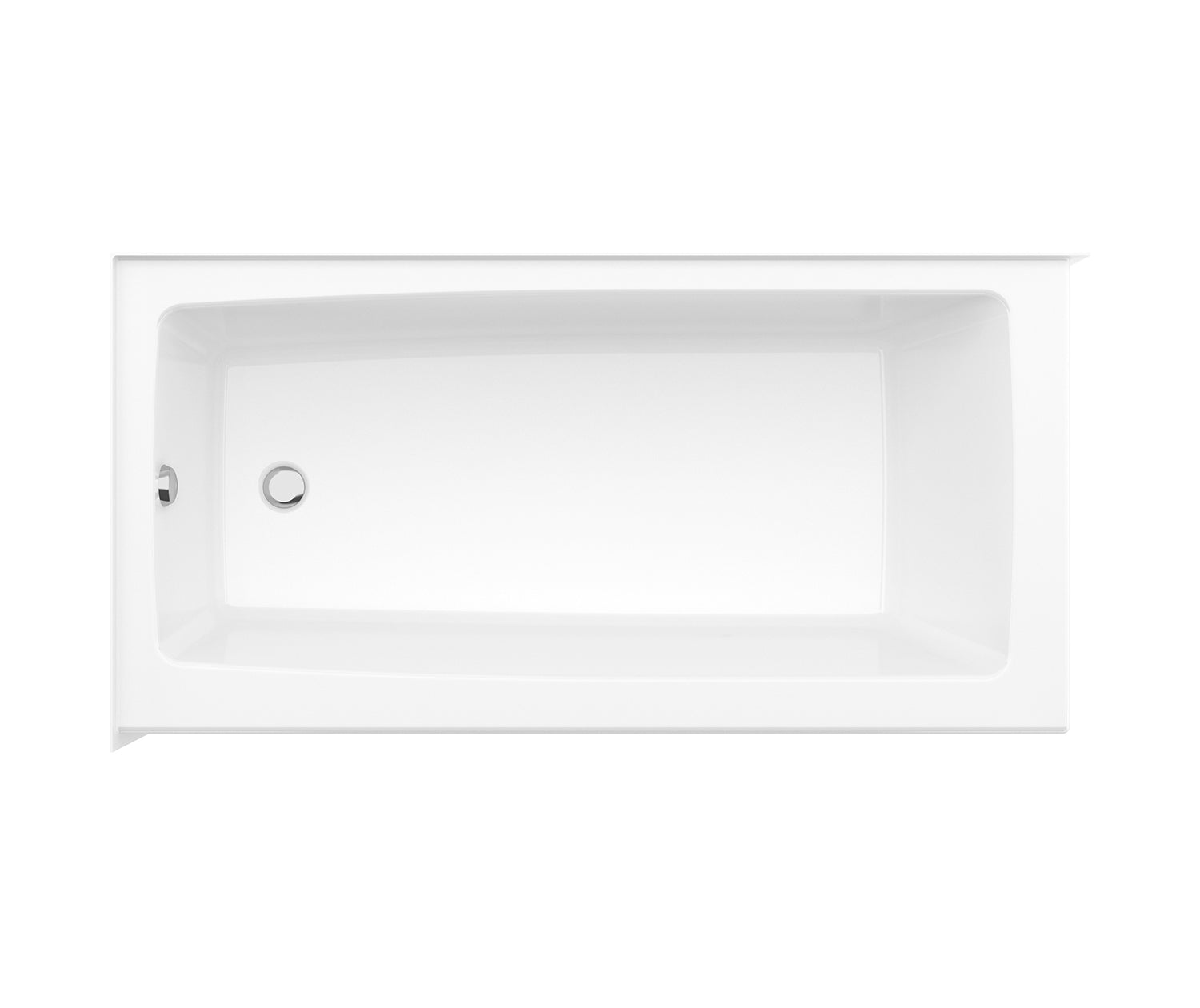 Mackenzie Corner 6032 AFR AcrylX Corner Left-Hand Drain Bathtub in White - Plumbing Market