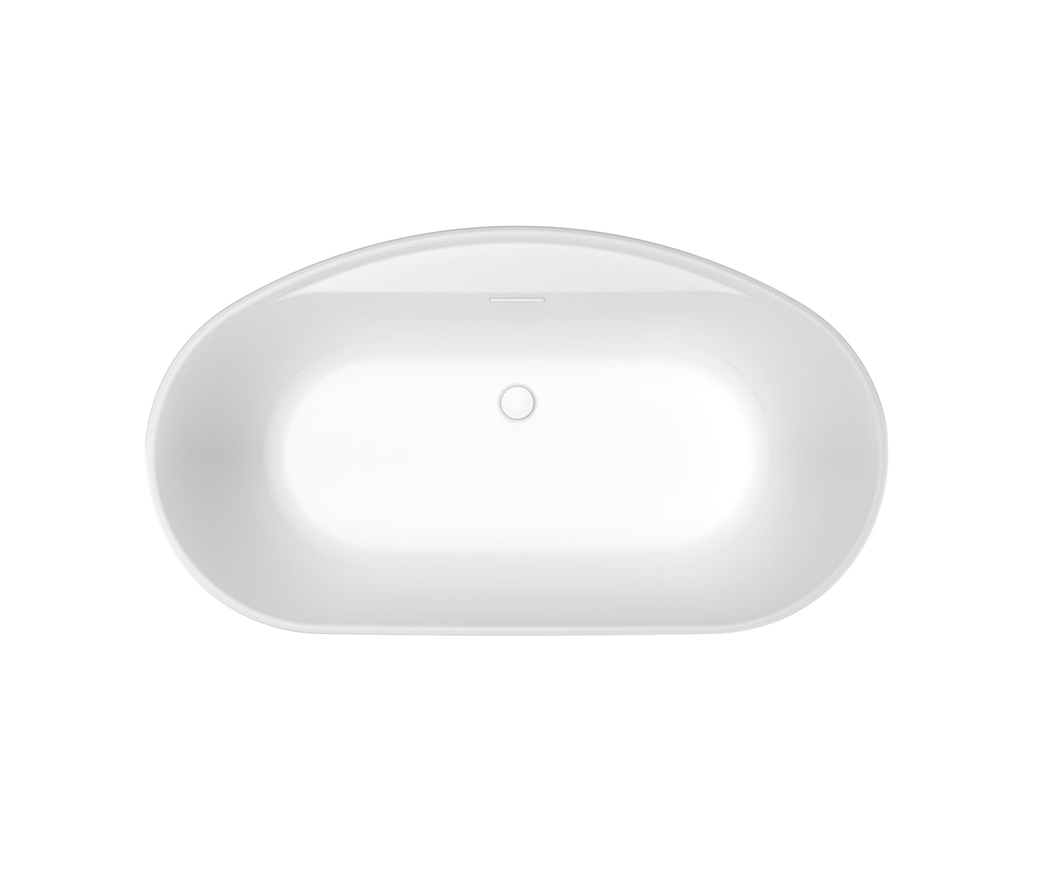 Emica 5832 AcrylX Freestanding Center Drain Bathtub in White with White Skirt - Plumbing Market