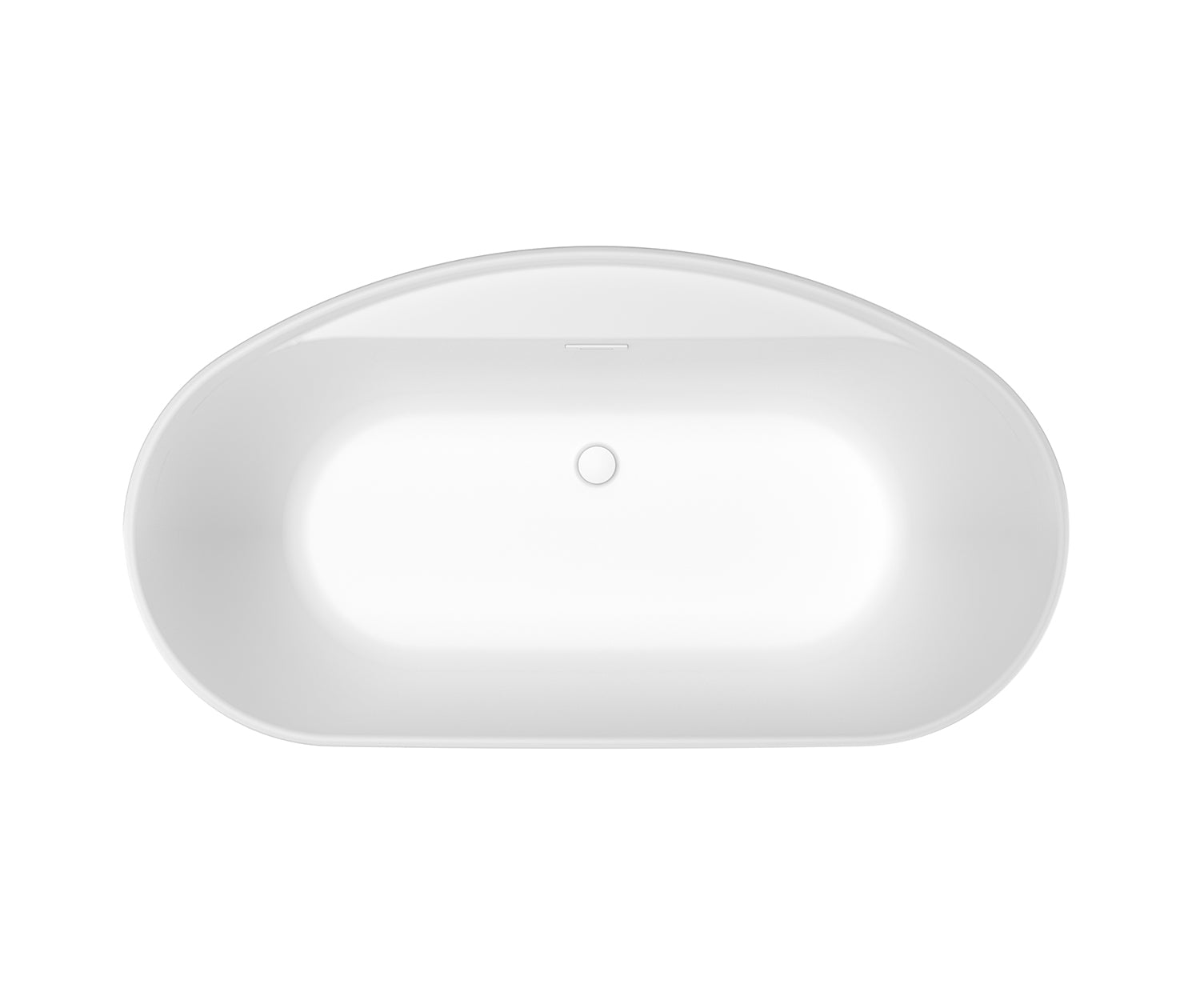 Emica 6434 AcrylX Freestanding Center Drain Bathtub in White with White Skirt - Plumbing Market