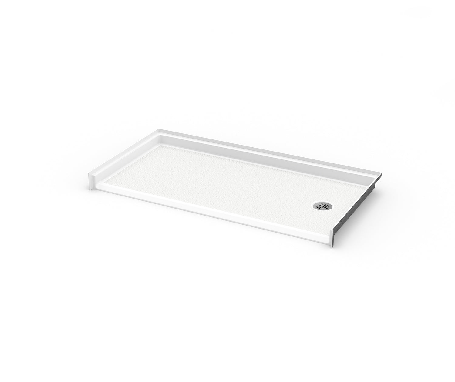 Outlook Base 6030 AcrylX Alcove Shower Base with Left-Hand Drain in White - Plumbing Market