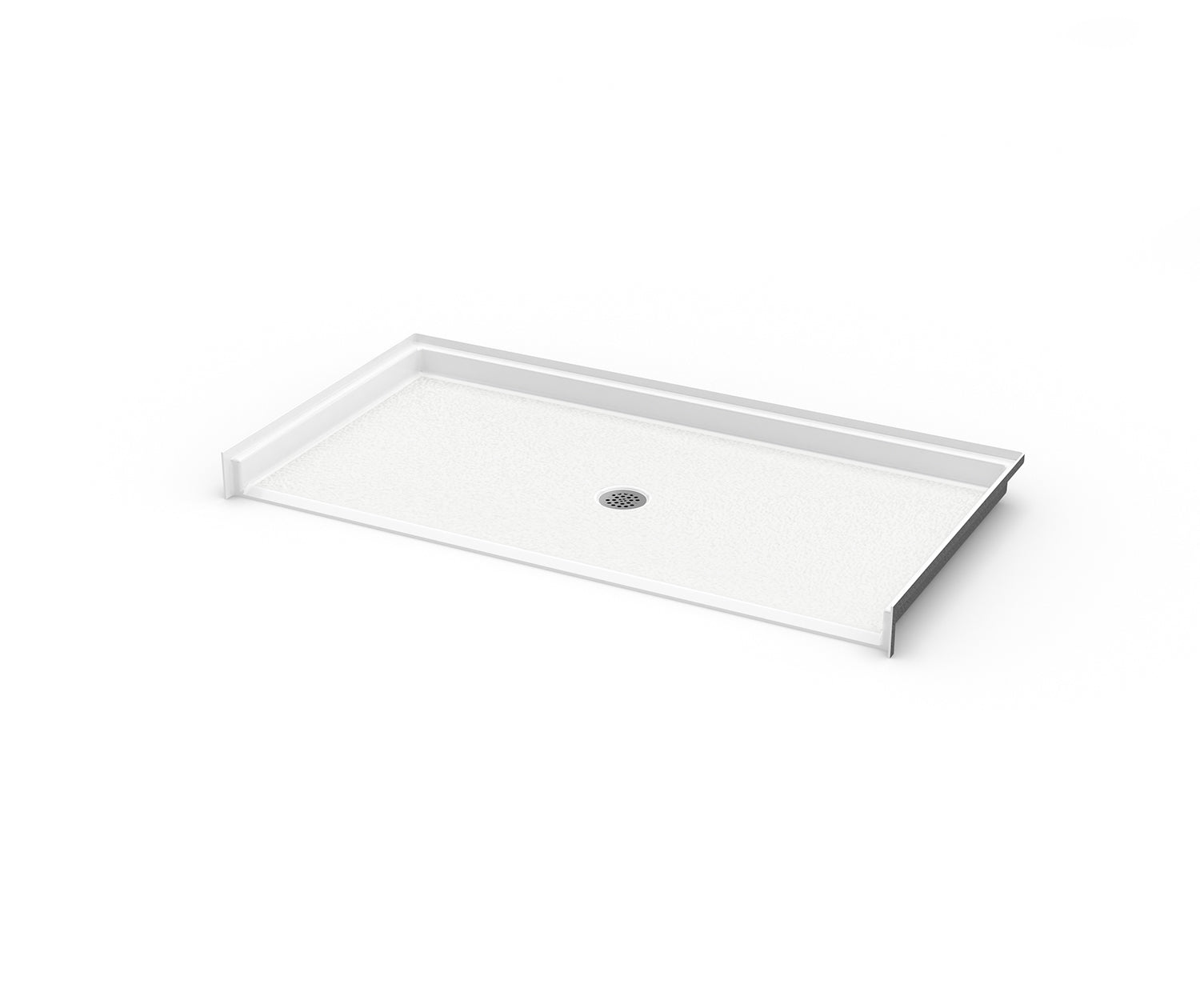 Outlook Base 4836 AcrylX Alcove Shower Base with Center Drain in White - Plumbing Market