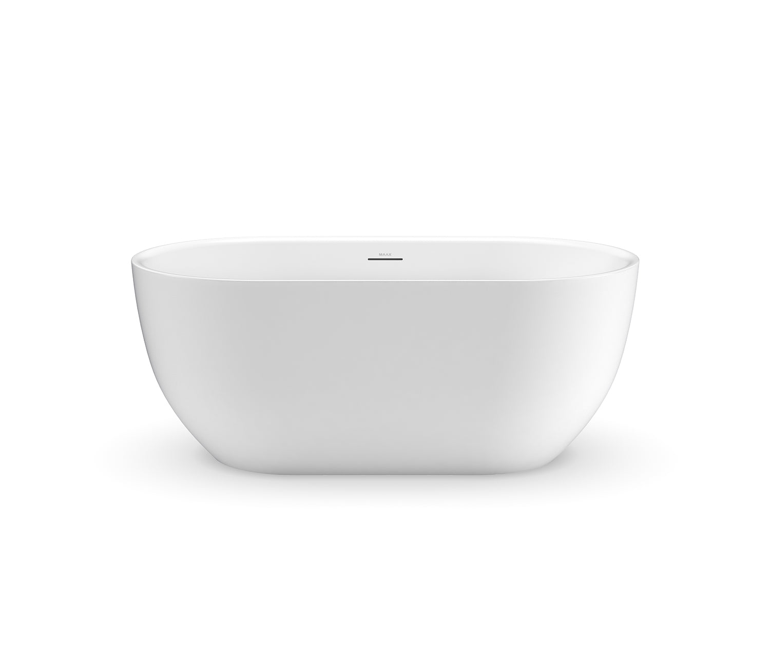 Tosca Matte 5932 Acrylic Freestanding Center Drain Bathtub in Matte White with Matte White Skirt - Plumbing Market