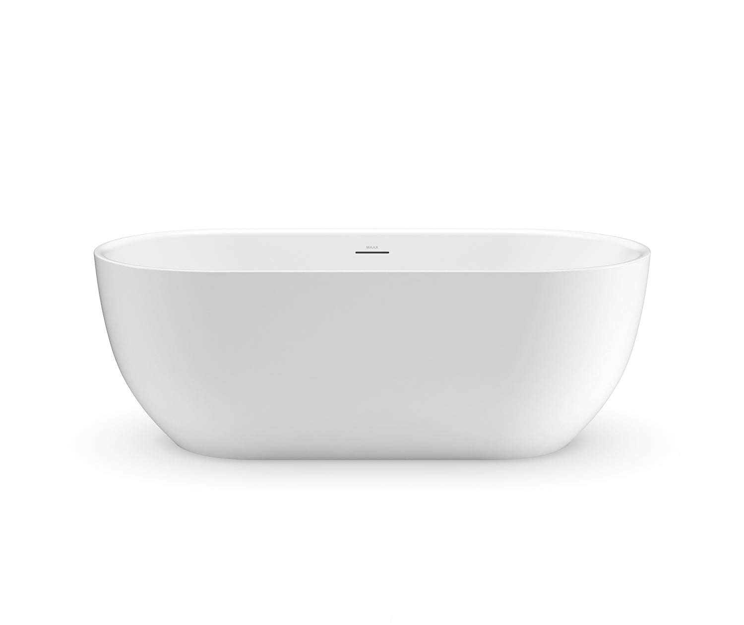 Tosca 6732 Acrylic Freestanding Center Drain Bathtub in Matte White with Matte White Skirt - Plumbing Market