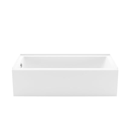 Bosca Access 6030 AFR Acrylic Alcove Left-Hand Drain Bathtub in White - Plumbing Market