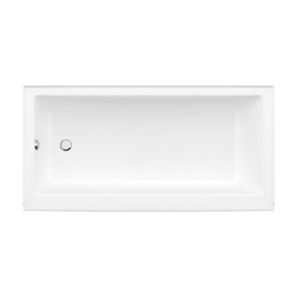 Bosca Access 6030 AFR Acrylic Alcove Left-Hand Drain Bathtub in White - Plumbing Market