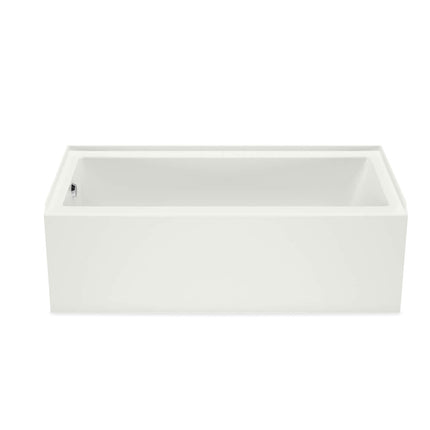 Bosca 6032 AFR Acrylic Alcove Left-Hand Drain Bathtub in White - Plumbing Market