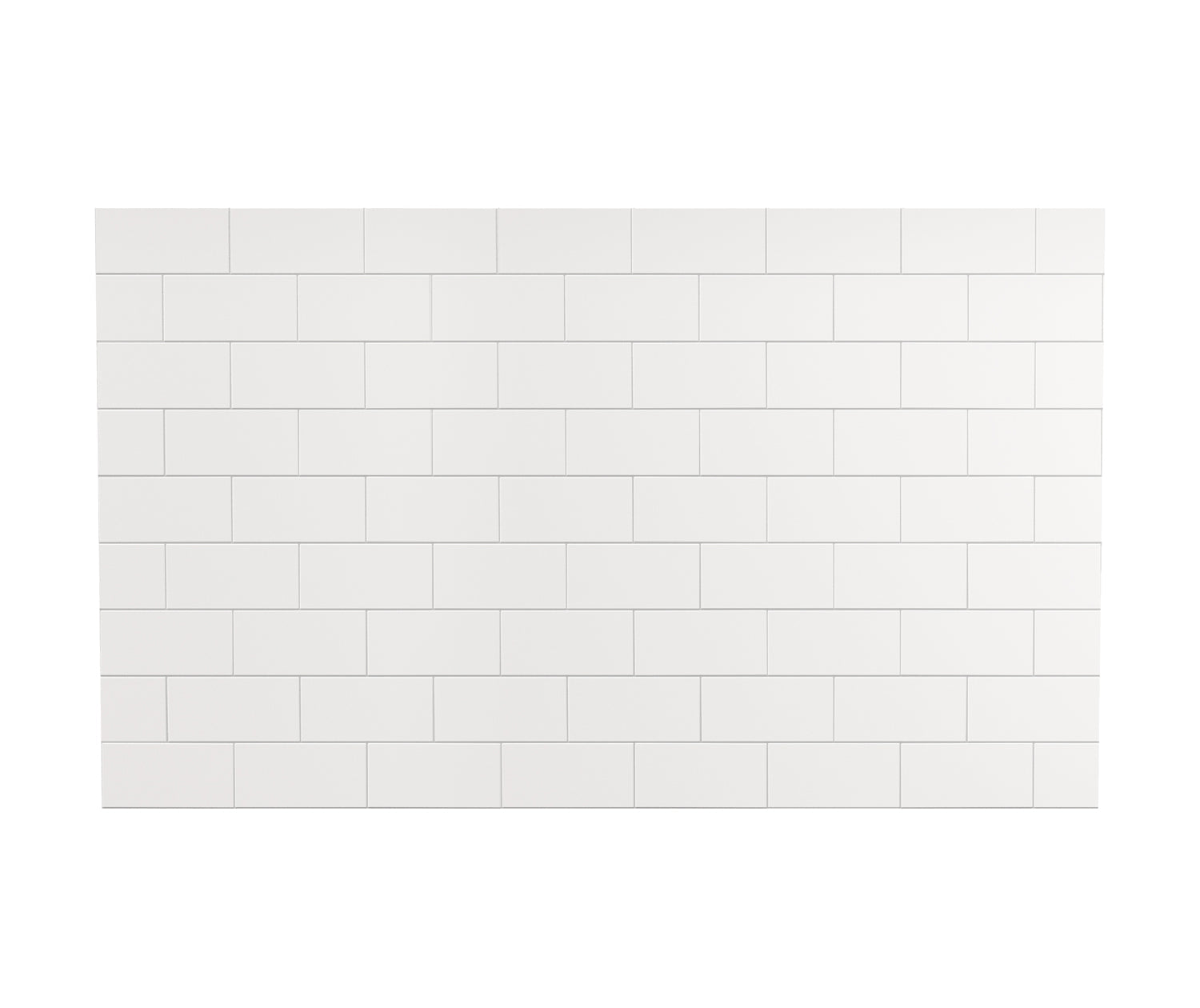 Versaline 6036 Composite Glue-up Four-Piece Shower Wall Kit in Subway White - Plumbing Market