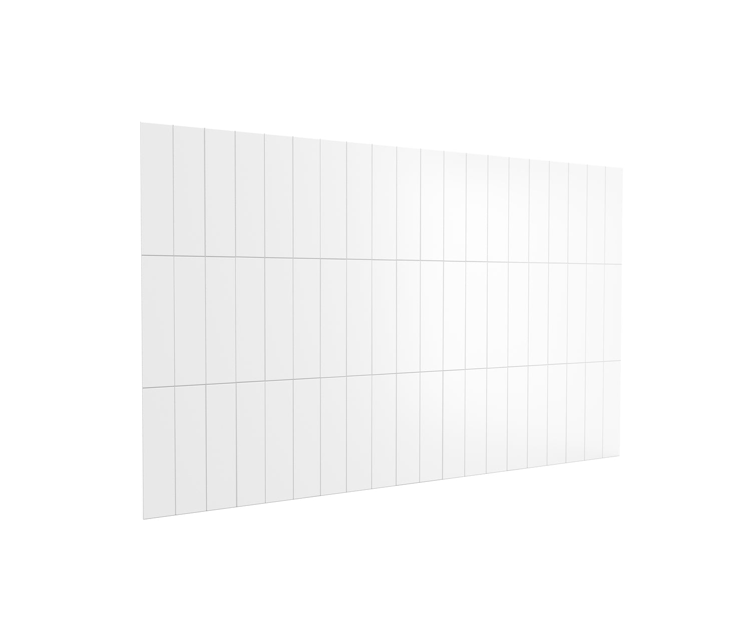 Versaline 6036 Composite Glue-up Four-Piece Shower Wall Kit in Vertical White - Plumbing Market