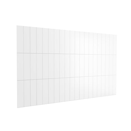 Versaline 6036 Composite Glue-up Four-Piece Shower Wall Kit in Vertical White - Plumbing Market