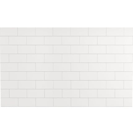 Versaline 4836 Composite Glue-up Four-Piece Shower Wall Kit in Subway White - Plumbing Market