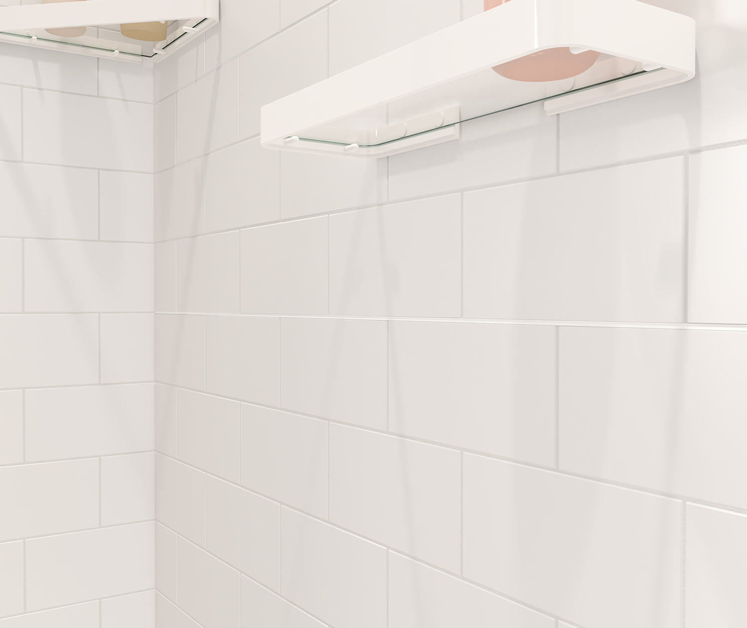 Versaline 4836 Composite Glue-up Four-Piece Shower Wall Kit in Subway White - Plumbing Market
