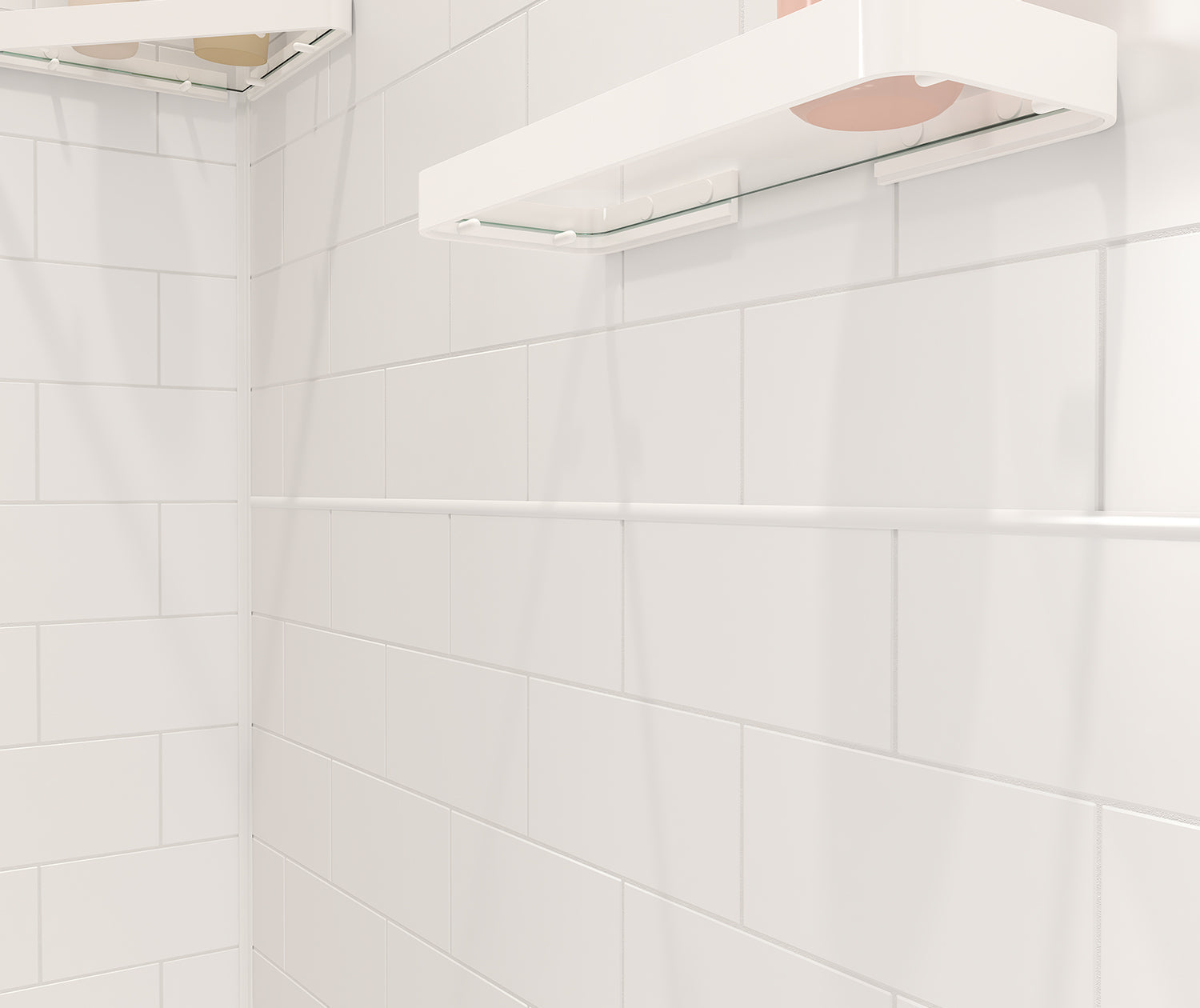 Versaline 4836 Composite Glue-up Four-Piece Shower Wall Kit in Subway White - Plumbing Market
