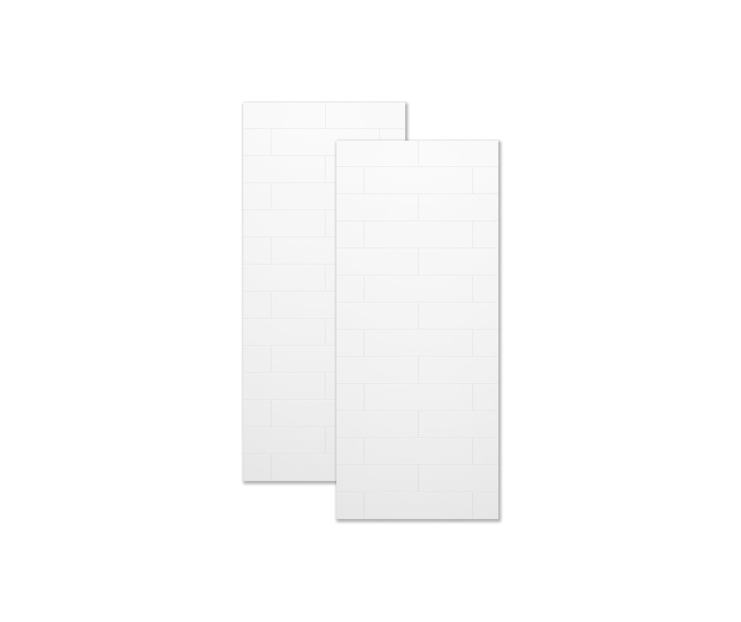 Denso 36 in. Solid Surface Glue up Two-Piece Wall Kit in White - Plumbing Market
