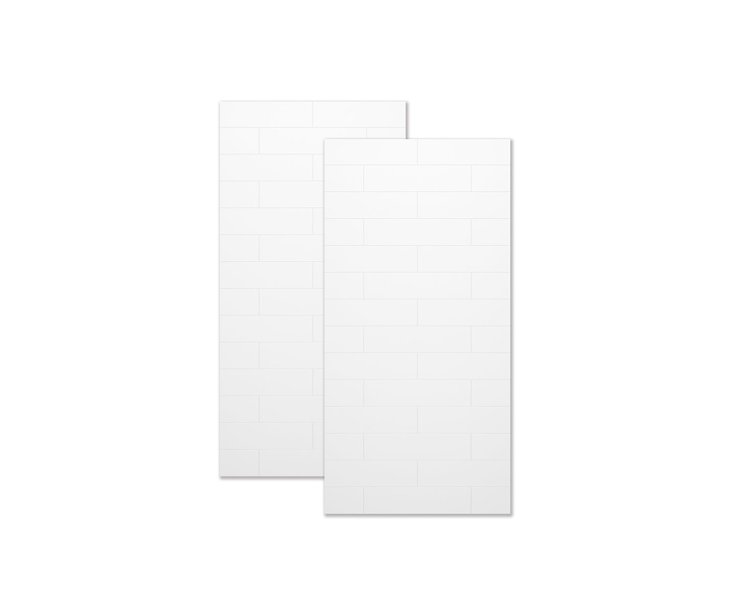 Denso 42 in. Solid Surface Glue up Two-Piece Wall Kit in White - Plumbing Market