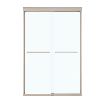 Kameleon 43-47 x 71 in. 8 mm Bypass Shower Door for Alcove Installation with Clear glass in Brushed Nickel - Plumbing Market