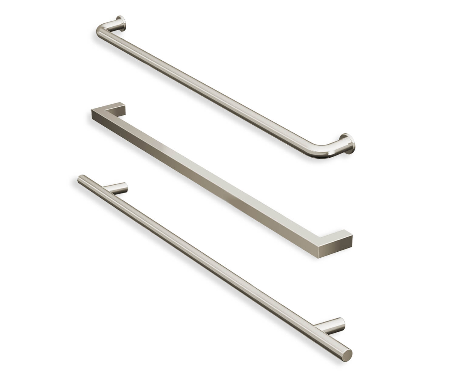 Kameleon 55-59 x 71 in. 8 mm Bypass Shower Door for Alcove Installation with Clear glass in Brushed Nickel - Plumbing Market
