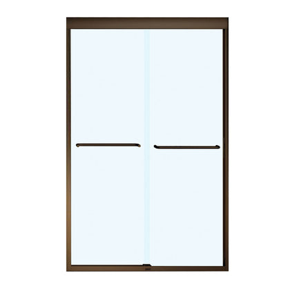 Kameleon SC 43-47 x 71 in. 6 mm Bypass Shower Door for Alcove Installation with Clear glass in Dark Bronze - Plumbing Market