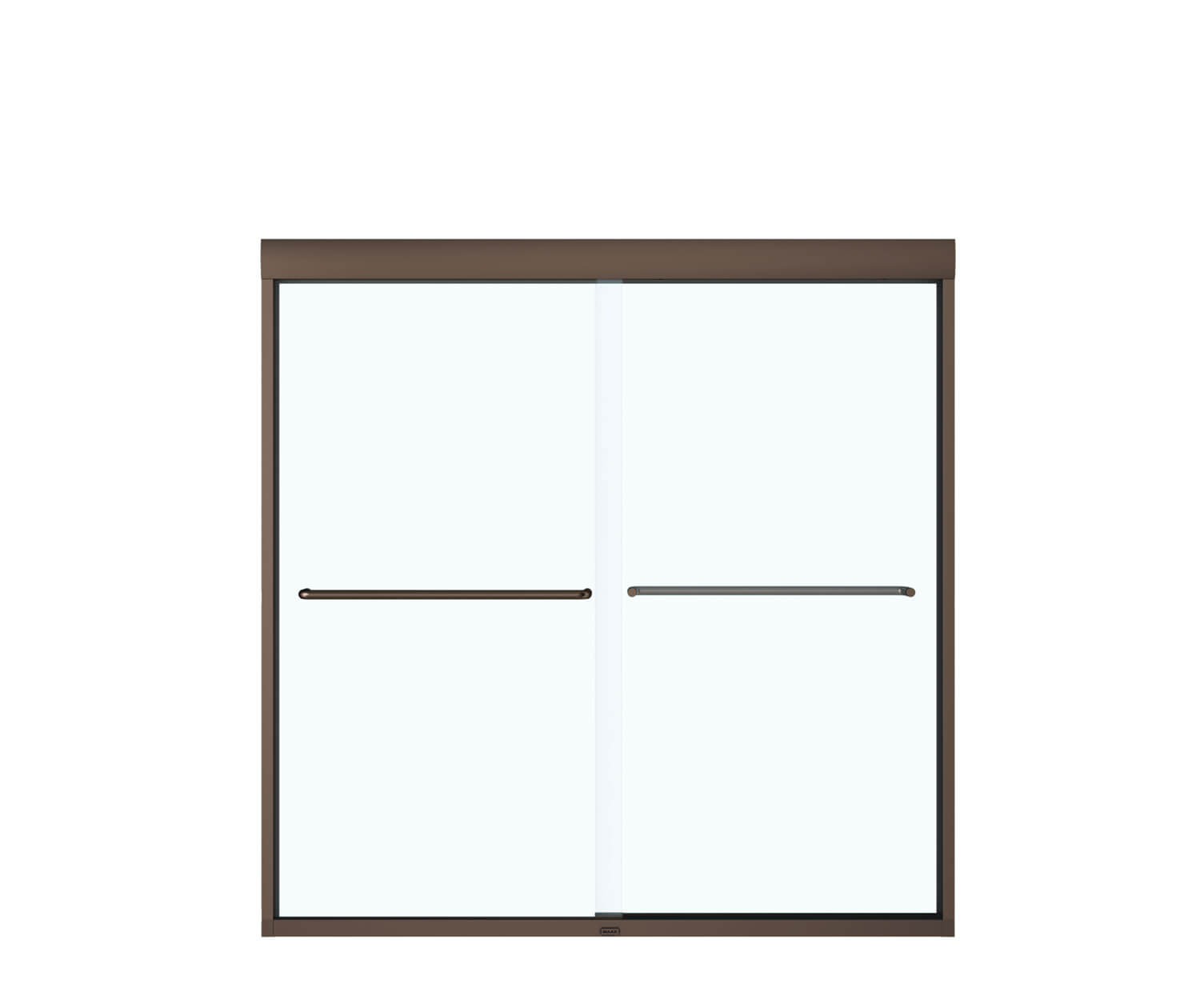Kameleon SC 55-59 x 57 in. 8 mm Bypass Tub Door for Alcove Installation with Clear glass in Dark Bronze - Plumbing Market