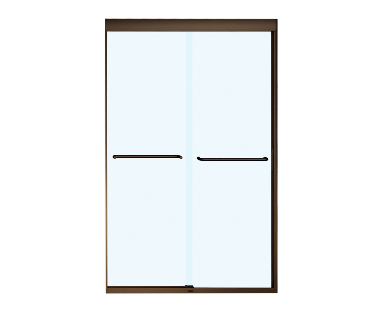 Kameleon SC 43-47 x 71 in. 8 mm Bypass Shower Door for Alcove Installation with Clear glass in Dark Bronze - Plumbing Market