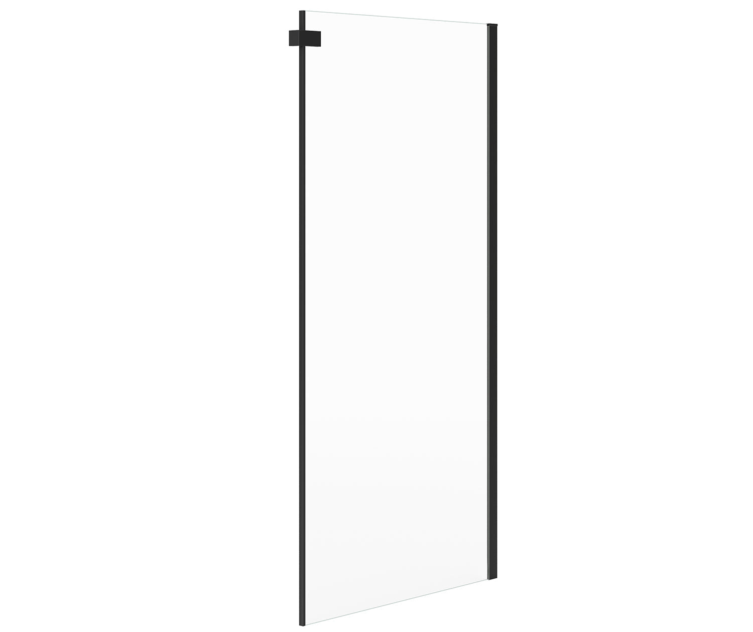 Halo Pro 48 x 32 x 78 3/4 in. 8mm Sliding Shower Door with Towel Bar for Corner Installation with Clear glass in Matte Black - Plumbing Market