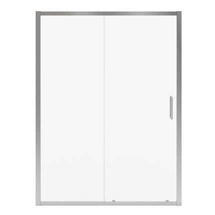 Connect Pro 57-58 ½ x 76 in. 6mm Sliding Shower Door for Alcove Installation with Clear glass in Chrome - Plumbing Market
