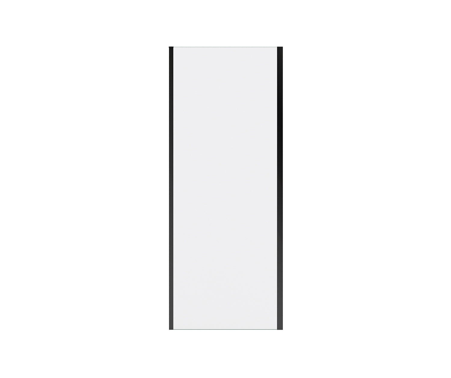 Connect Pro Return Panel for 32 in. Base with Clear glass in Matte Black - Plumbing Market