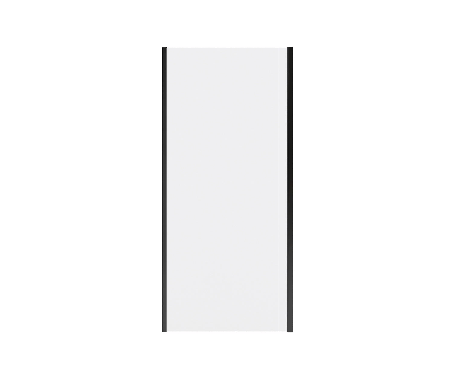 Connect Pro Return Panel for 36 in. Base with Clear glass in Matte Black - Plumbing Market
