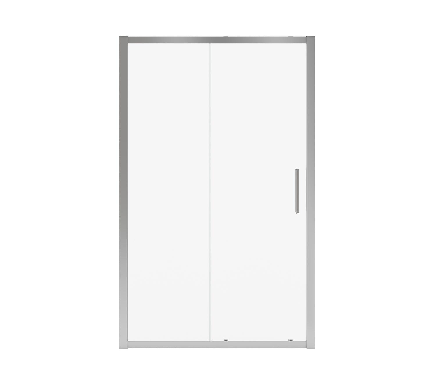 Connect 45-46 1/2 x 72 in. 6mm Sliding Shower Door for Alcove Installation with Clear glass in Chrome - Plumbing Market