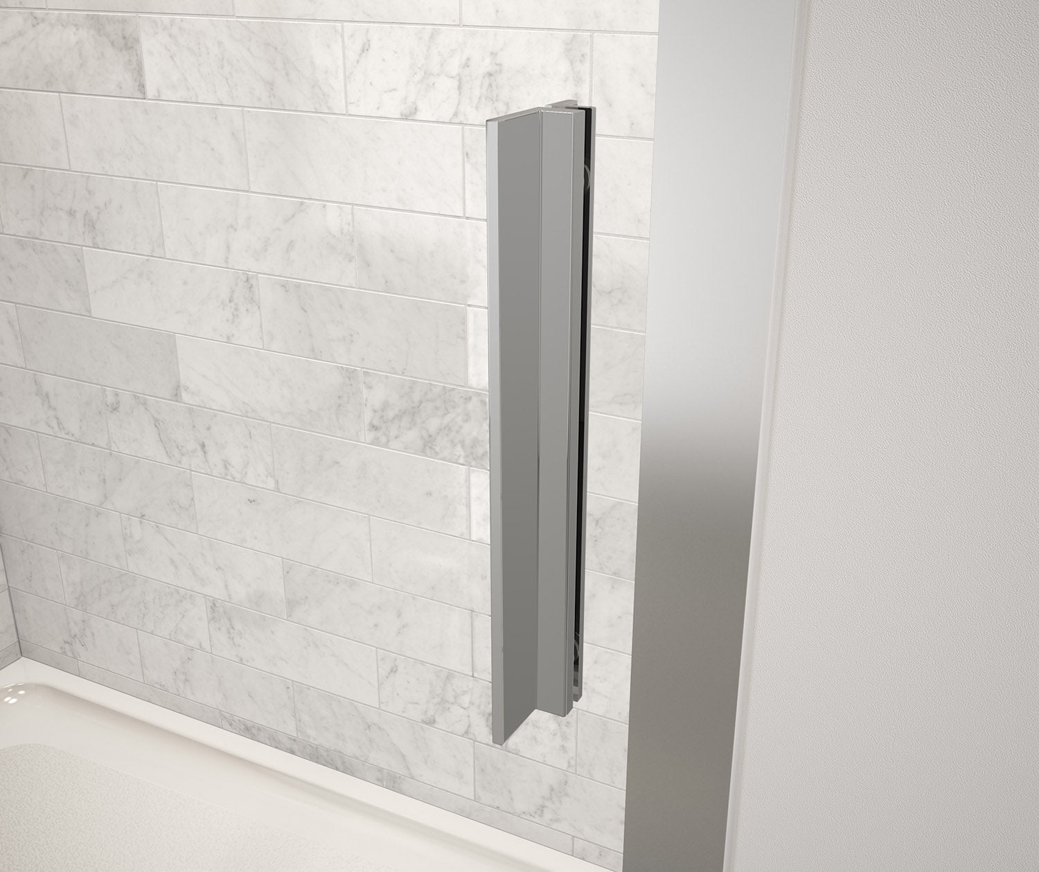 Connect 57-58 ½ x 72 in. 6mm Sliding Shower Door for Alcove Installation with Clear glass in Chrome - Plumbing Market