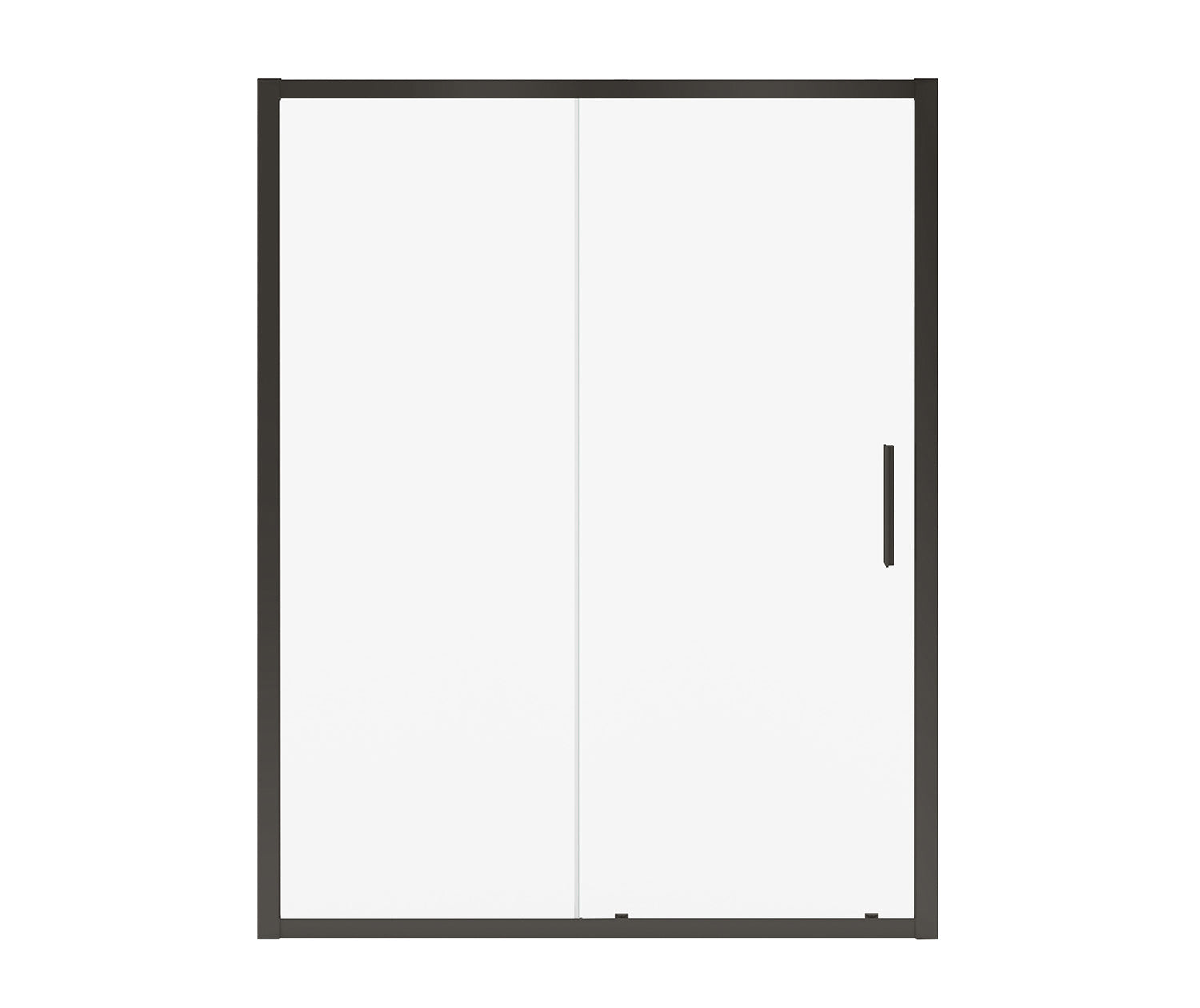 Connect 57-58 ½ x 72 in. 6mm Sliding Shower Door for Alcove Installation with Clear glass in Matte Black - Plumbing Market