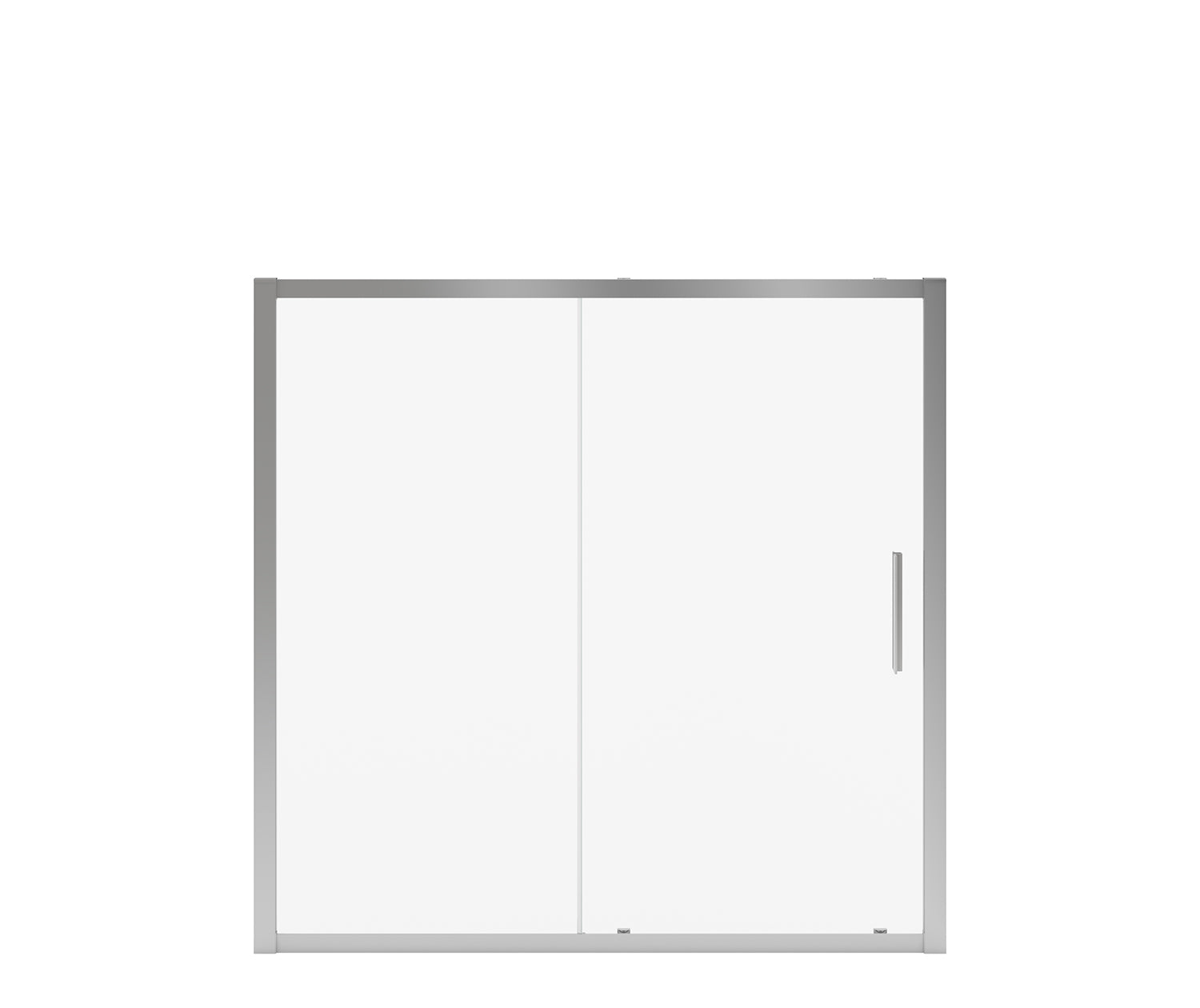 Connect 57-58 ½ x 57 in. 6mm Sliding Tub Door for Alcove Installation with Clear glass in Chrome - Plumbing Market