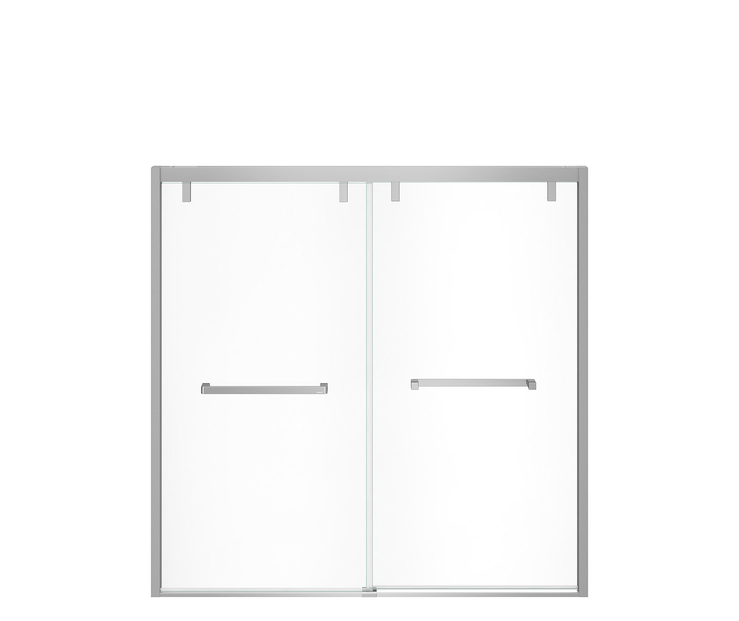 Uptown 56-59 x 58 in. 8 mm Bypass Tub Door for Alcove Installation with Clear glass in Chrome - Plumbing Market