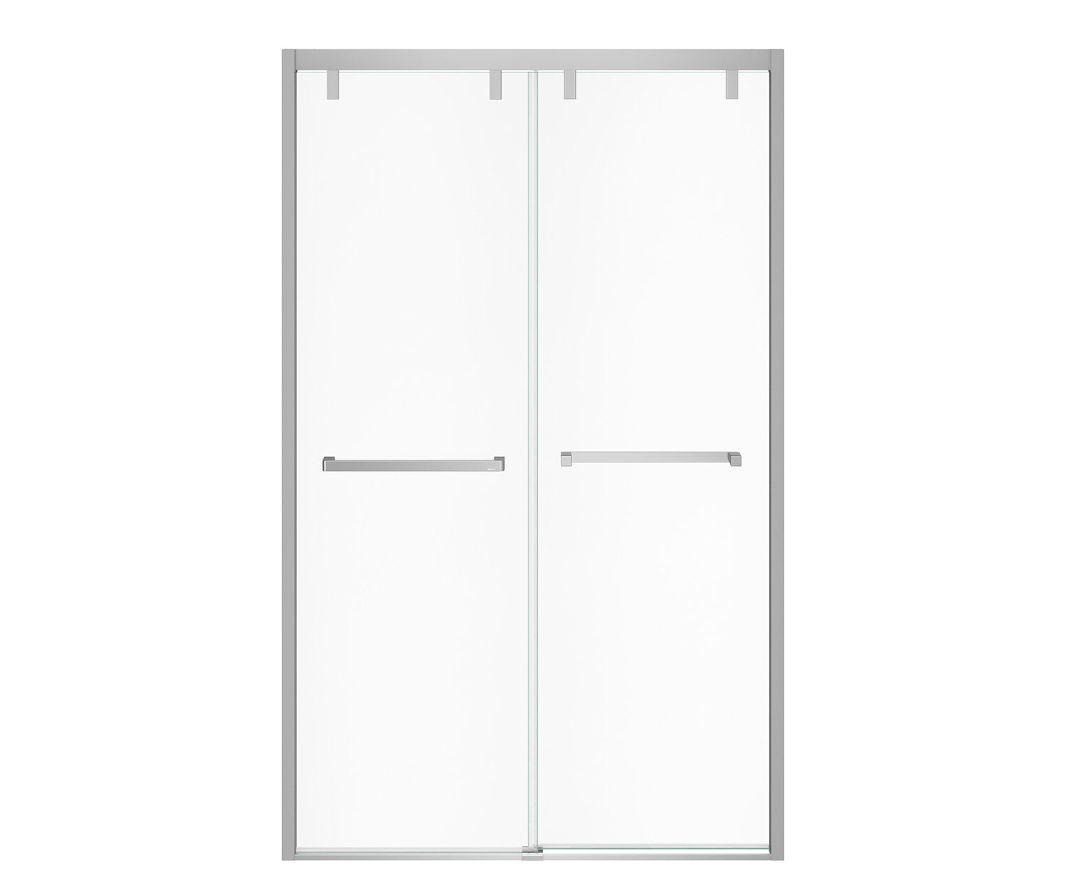 Uptown 44-47 x 76 in. 8 mm Bypass Shower Door for Alcove Installation with Clear glass in Chrome - Plumbing Market