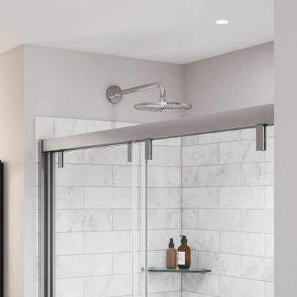 Uptown 56-59 x 76 in. 8 mm Bypass Shower Door for Alcove Installation with Clear glass in Chrome - Plumbing Market