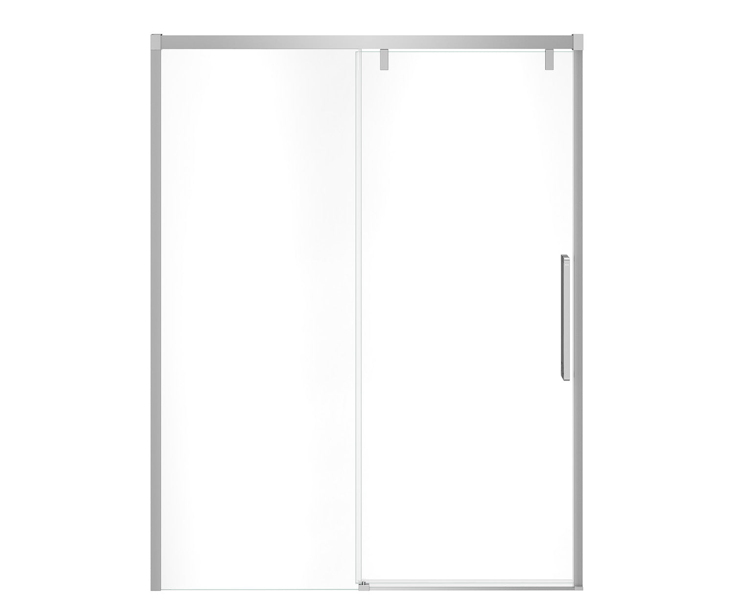 Uptown 56-59 x 76 in. 8 mm Sliding Shower Door for Alcove Installation with Clear glass in Chrome - Plumbing Market