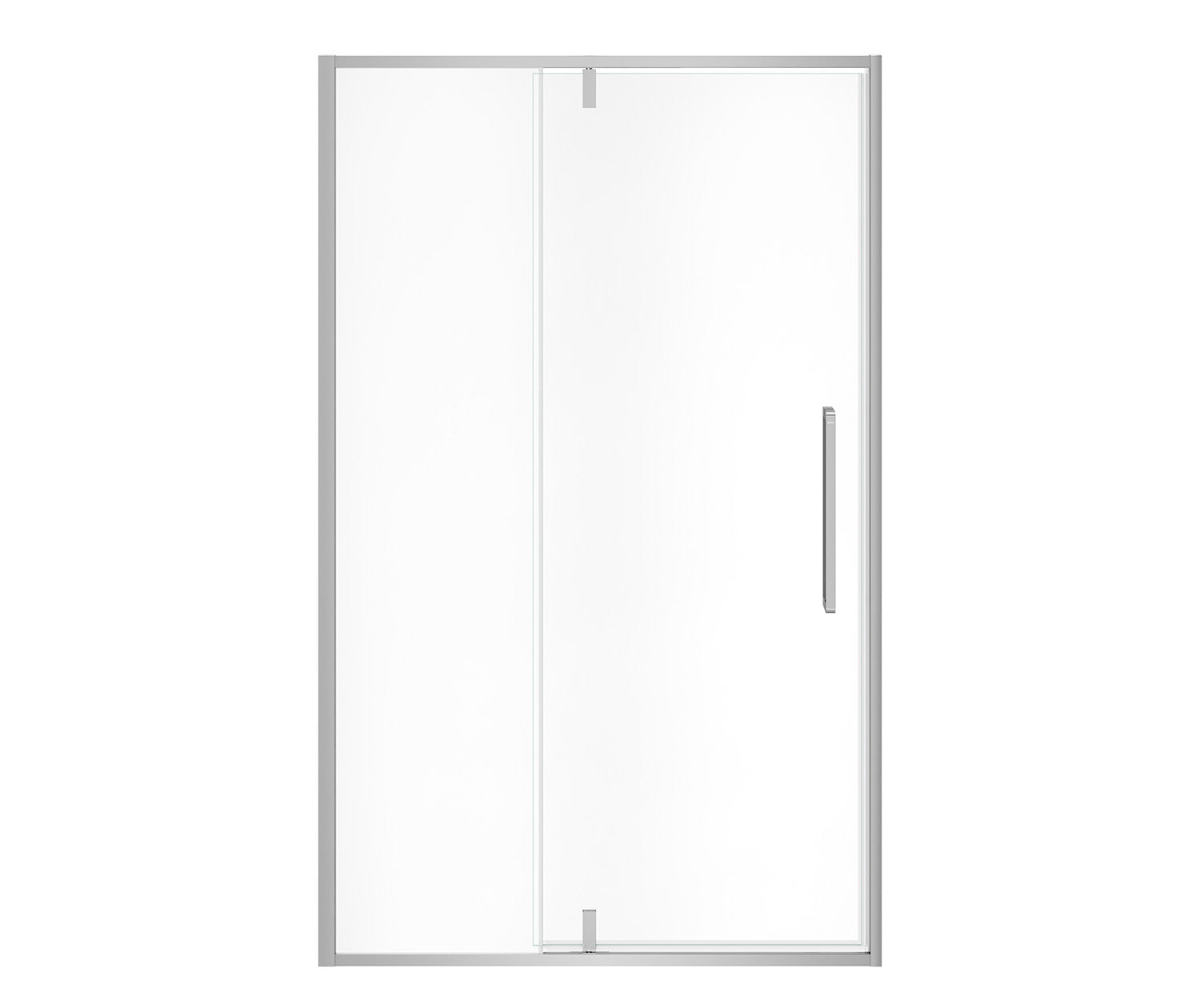 Uptown 45-47 x 76 in. 8 mm Pivot Shower Door for Alcove Installation with Clear glass in Chrome - Plumbing Market