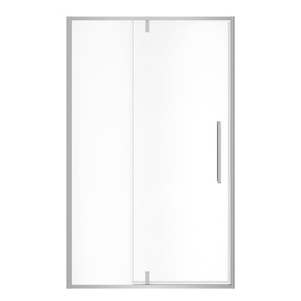 Uptown 45-47 x 76 in. 8 mm Pivot Shower Door for Alcove Installation with Clear glass in Chrome - Plumbing Market
