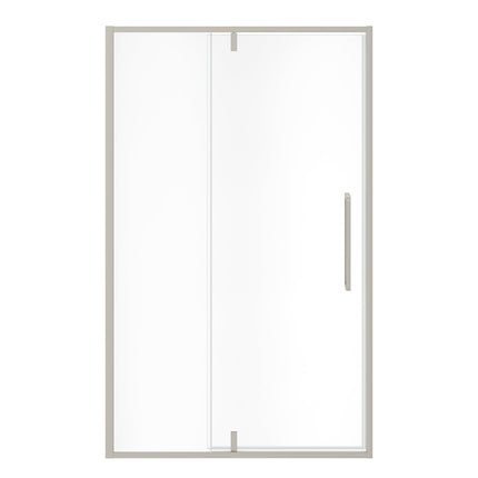 Uptown 45-47 x 76 in. 8 mm Pivot Shower Door for Alcove Installation with Clear glass in Brushed Nickel - Plumbing Market