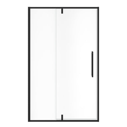 Uptown 45-47 x 76 in. 8 mm Pivot Shower Door for Alcove Installation with Clear glass in Matte Black - Plumbing Market
