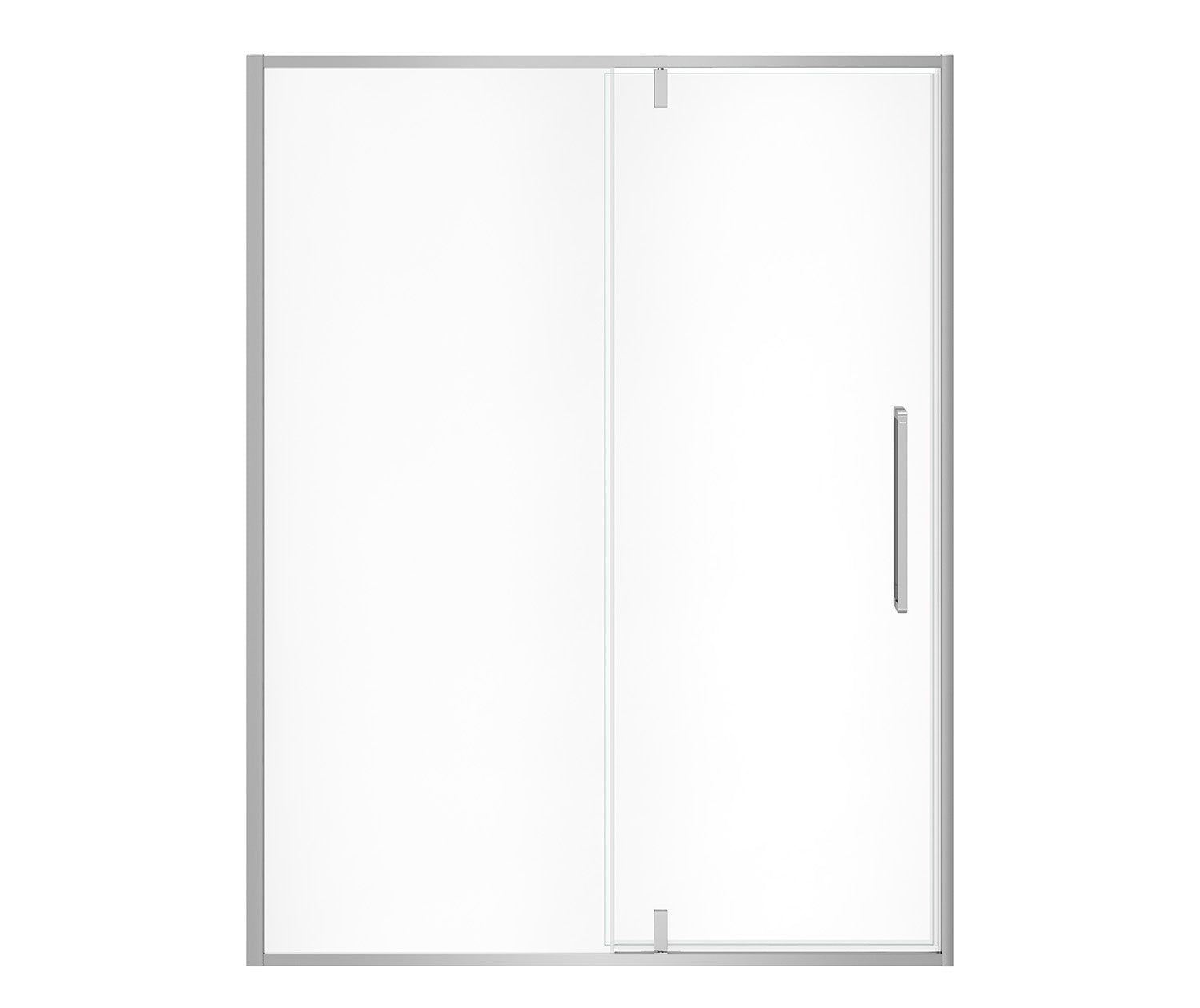 Uptown 57-59 x 76 in. 8 mm Pivot Shower Door for Alcove Installation with Clear glass in Chrome - Plumbing Market