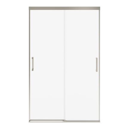 Incognito 76 44-47 x 76 in. 8mm Bypass Shower Door for Alcove Installation with Clear glass in Brushed Nickel - Plumbing Market