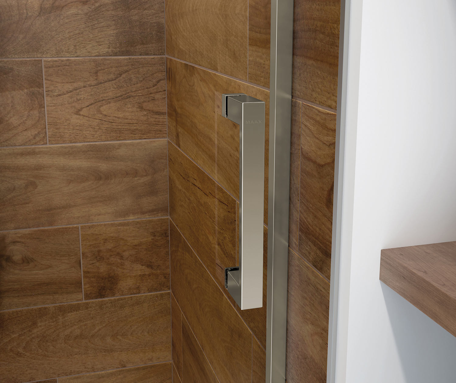 Incognito 76 56-59 x 76 in. 8mm Bypass Shower Door for Alcove Installation with Clear glass in Brushed Nickel - Plumbing Market