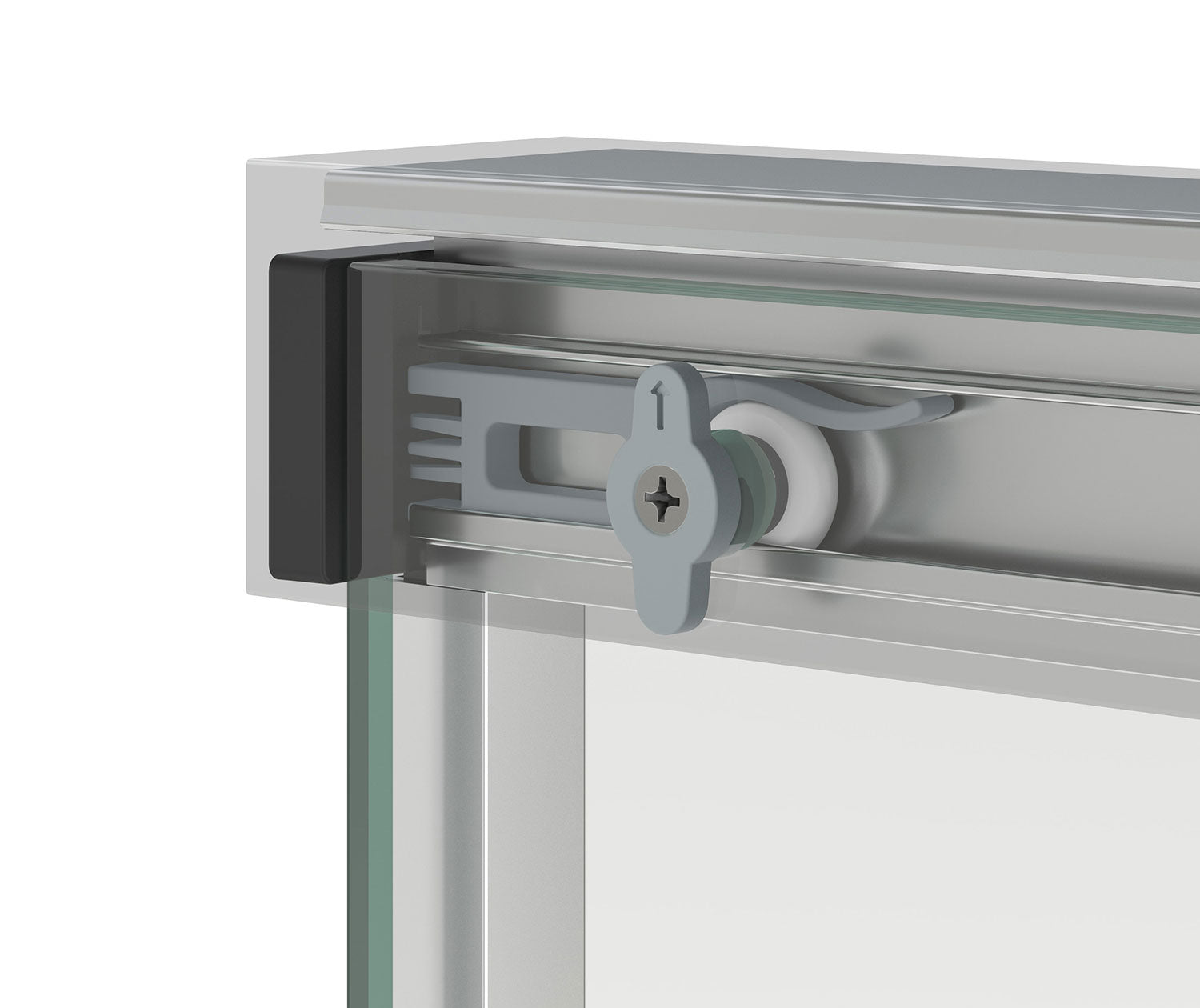 Incognito 76 56-59 x 76 in. 8mm Bypass Shower Door for Alcove Installation with Clear glass in Brushed Nickel - Plumbing Market