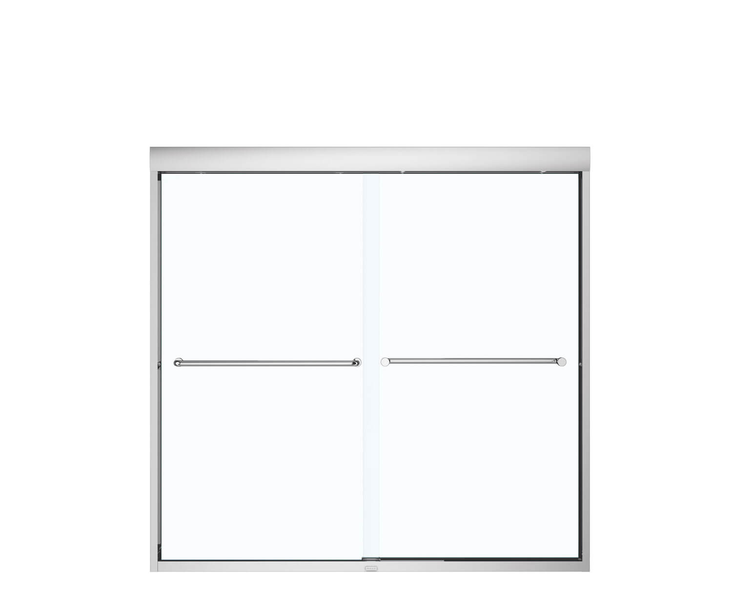 Aura 51-55 x 57 in. 6 mm Bypass Tub Door for Alcove Installation with Clear glass in Chrome - Plumbing Market