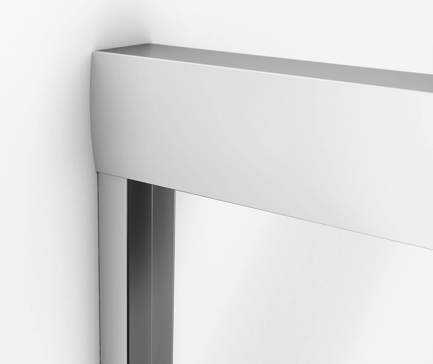 Aura 51-55 x 57 in. 6 mm Bypass Tub Door for Alcove Installation with Clear glass in Chrome - Plumbing Market