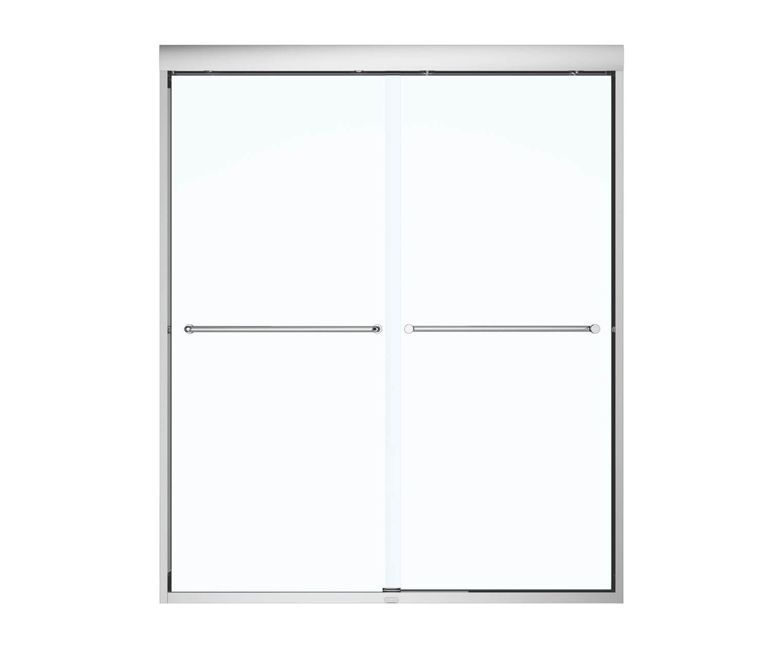 Aura 51-55 x 71 in. 6 mm Bypass Shower Door for Alcove Installation with Clear glass in Chrome - Plumbing Market